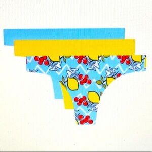 AQS Lazer Bonded Thong-3 pack Sz XL NWT